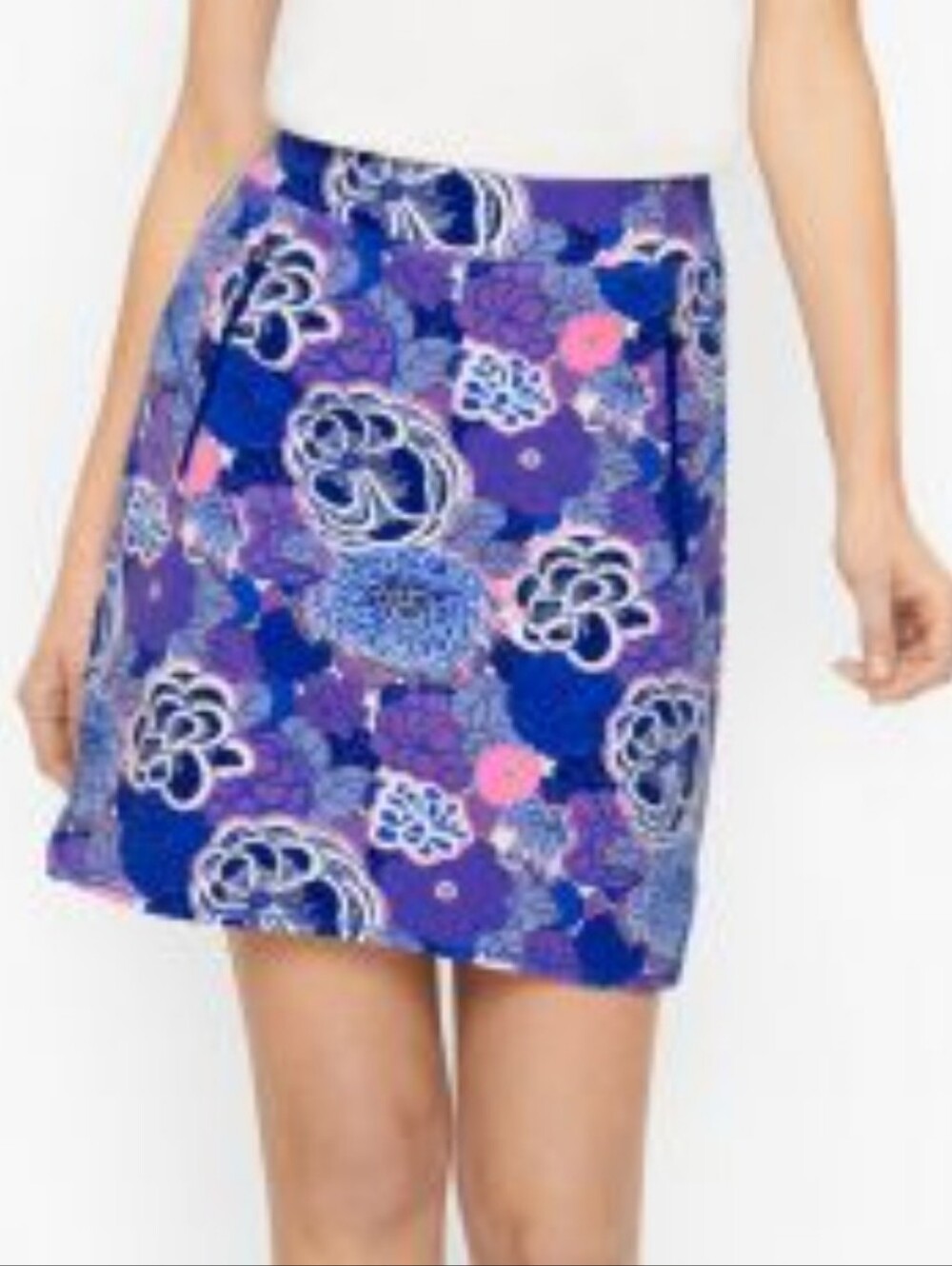 T By Talbots Everyday Stretch Skorts In Purple, Pink Blue Floral  NWT Size 2X